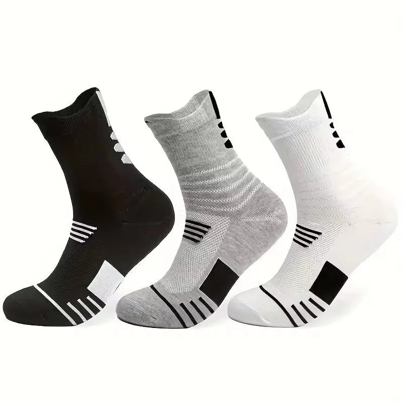 10/5/3MEN'S Mid-calf Socks Cotton Socks for All Seasons, Solid Colour and Versatile Econic Blanks