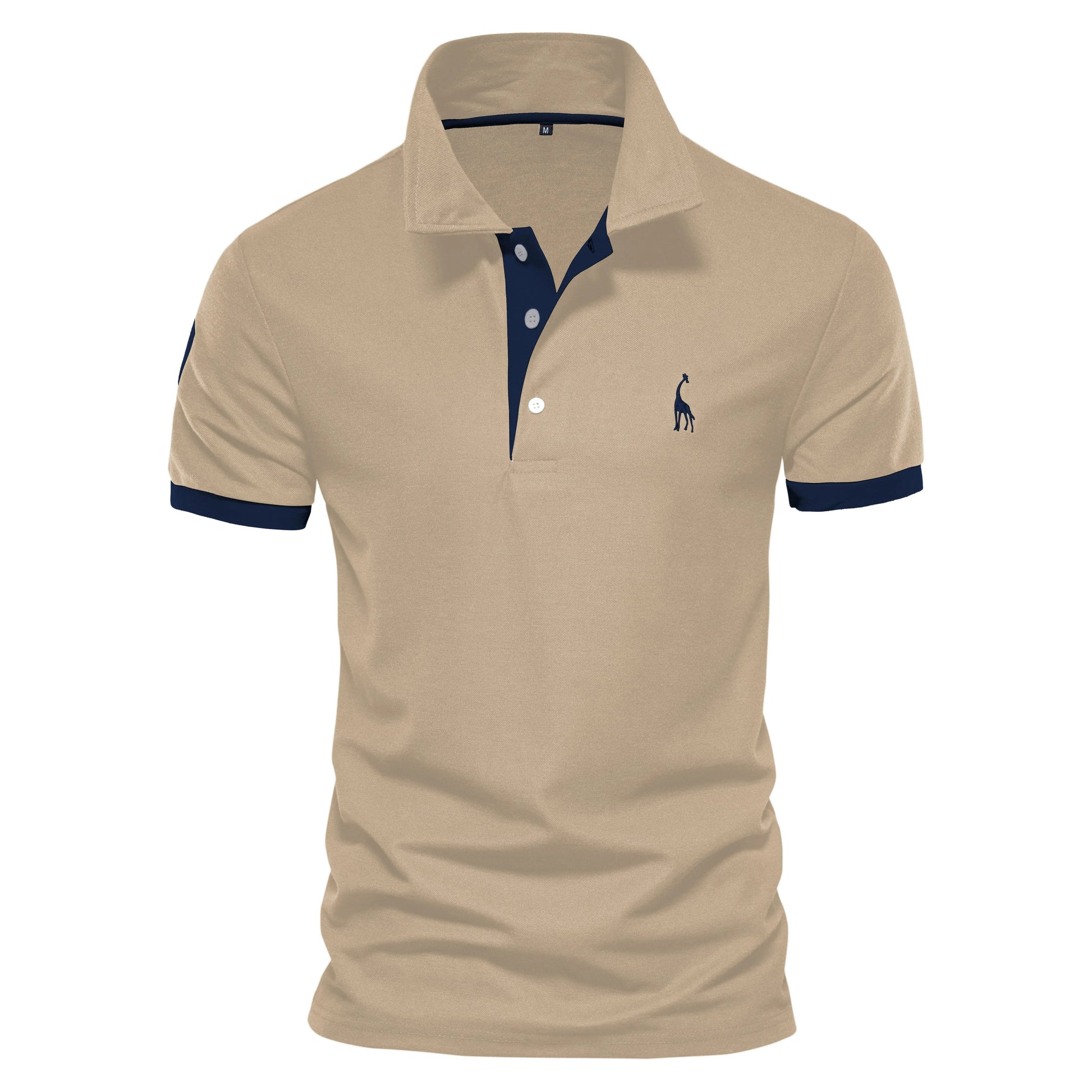 Dropshipping Polo Giraffe Shirt Men Quality Embroidery Summer Short Sleeve Polo Casual Business Social Mens Polos BR Size Quick Pick Grocers