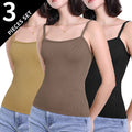 3/6 Pcs Ladies' Summer Korean Version Of Suspender Vest With Solid Color Foundation Joker Sexy Suspender Top Slim And Thin Teen Quick Pick Grocers