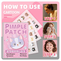600pieces of cartoon cat acne patches, facial acne patches, concealer acne patches, and pimples patches. Ultra-thin and breathab Econic Blanks