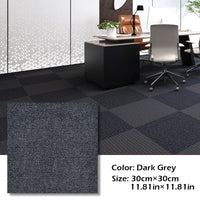 30x30cm DIY Modern Carpet Self-adhesive Anti Slip Block Fully Spread Floor Mat Bedroom Study Office Can Be Cut Quick Pick Grocers