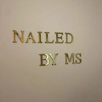 Gold English Letters Mirror 3D Wall Sticker Home Decoration Festival Party Wedding Decor Acrylic Mural Peel & Stick Wallpaper Quick Pick Grocers