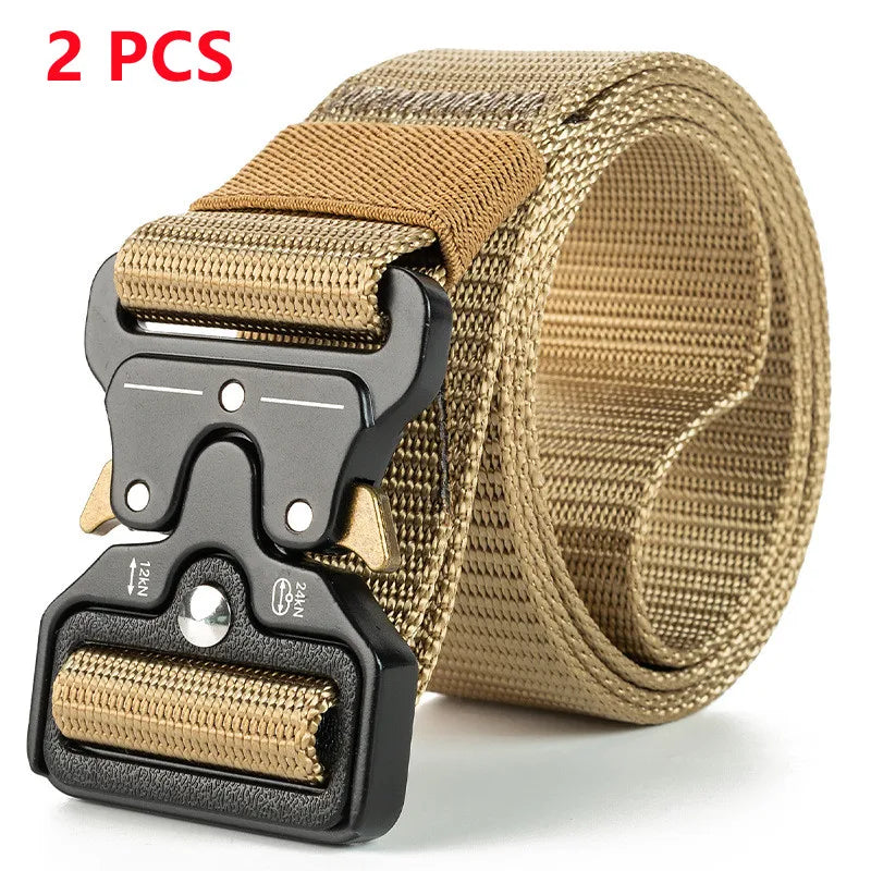 Genuine Tactical Belt Quick Release Outdoor Military Belt Soft Real Nylon Sports Accessories Men And Women Black Belt Quick Pick Grocers