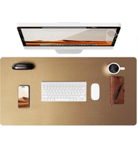 Large Mouse Pad,Office Desk Mat, Leather Desk Pad Protector, Non-Slip PU Leather Desk Blotter, Laptop Desk Pad Quick Pick Grocers