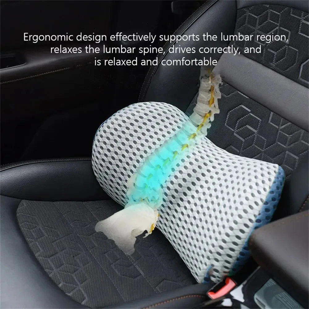 Breathable Memory Cushion Interior Accessories Bed Sleeping Pillow Car Seat Waist Pillow Lumbar Support Pillow Foam Car Cushion Econic Blanks