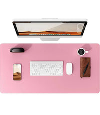 Large Mouse Pad,Office Desk Mat, Leather Desk Pad Protector, Non-Slip PU Leather Desk Blotter, Laptop Desk Pad Econic Blanks