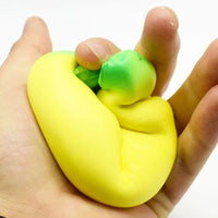Anti-stress Squishy Banana Toys Slow Rising Jumbo Squishy Fruit Squeeze Toy Funny Stress Reliever Reduce Pressure Prop Econic Blanks