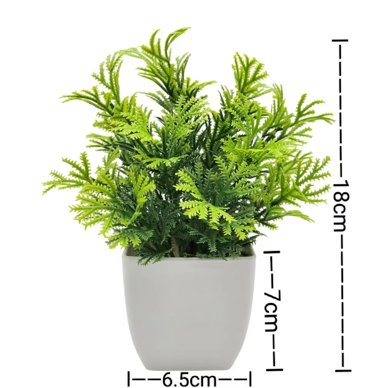 1pc Artificial Plants with Plastics Pots Perfect Greenery for Home DecorationsOffice Desk Living Room and Bedroom Decoration Econic Blanks