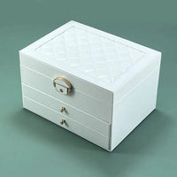 High-End Multi-Layer Drawer-Type Jewelry Box Household Large Capacity Earring Storage Organizer with Oxidation Finish Purest Peak