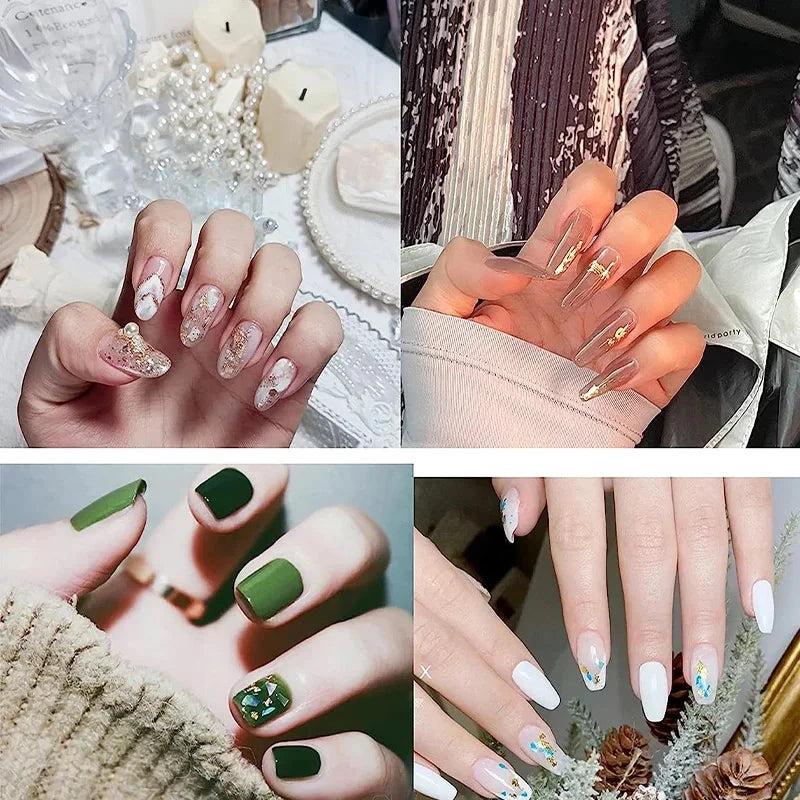 100 Sheets DIY Nail Gold Leaf Sheets Painting Gold Leaf Paper Art Craft Paper Birthday Party Wedding Cake Dessert Decorations Econic Blanks