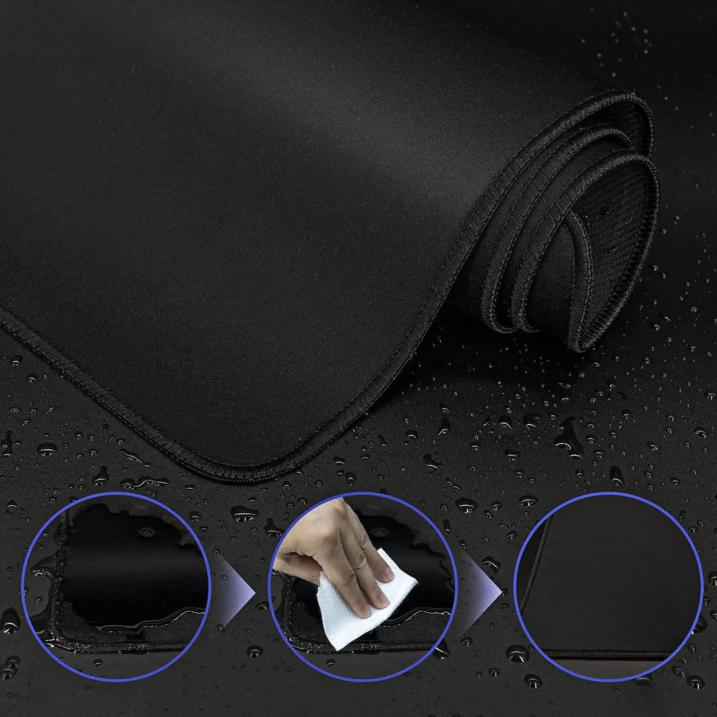XXL Black Mouse Pad Gaming MousePad Large Mouse pad Gamer Mause Carpet PC Desk Mat keyboard pad Computer Mouse Pad Econic Blanks