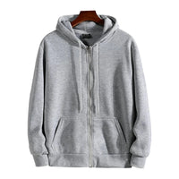 Zipper Hoodies Autumn Winter Men's New Long Sleeve Hooded Sweatshirt Fashion Casual Male Outfit Sportwear Loose Fit Clothes Econic Blanks