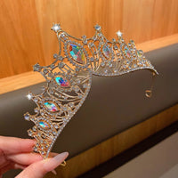 1 alloy rhinestone crown fashionable temperament crown sweet wind headband suitable for birthdays and performances as a hair acc Quick Pick Grocers