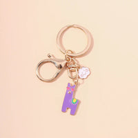 New Colorful Rainbow Keychains for Car Key Souvenir Gift for Women Men DIY Handbag Pendants Hanging Key Ring Jewelry Accessories Quick Pick Grocers