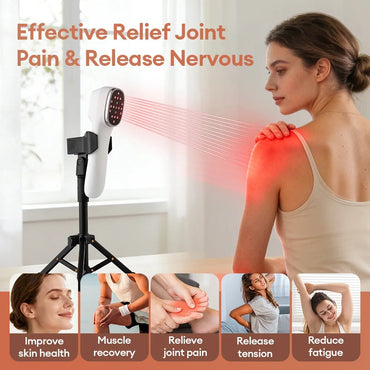 650nm+808nm Infrared Handheld Face Body Red Light Beauty Device Skin Rejuvenation Muscle Joint Body Fatigue Relief Health Care Quick Pick Grocers