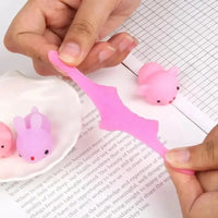 20 Pcs Random Cute Animals Vent and Relieve Stress with Toys and Small Gifts Soft Rubber Animal Pinching Econic Blanks