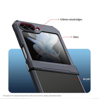 Xundd For Samsung Galaxy Z Flip 7 5 Z Flip 6 7 5G Case Airbag Shockproof Acrylic+TPU+Glass Back Cover For Flip5 z플립 5 7 케이스 Quick Pick Grocers