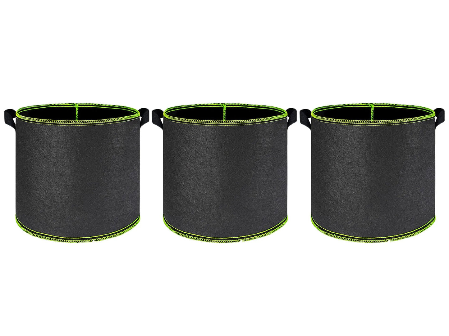 Vegetable/Flower/Plant Grow Bags 2/3/5/7/10 Gallon Thickened Non-Woven Grow Bags Aeration Fabric Pots with Handles Flower Pot Quick Pick Grocers