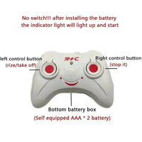 Rechargeable Mini RC Drone Remote Safe Fall-resistant RC Helicopters Drone Children Toys（No remote control battery） Econic Blanks