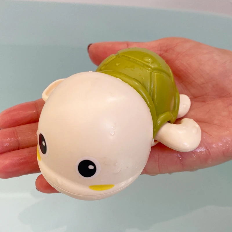 Baby Bath Toys Bathing Cute Swimming Turtle Whale Pool Beach Classic Chain Clockwork Water Toy For Kids Water Playing Toys Econic Blanks
