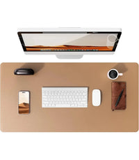 Large Mouse Pad,Office Desk Mat, Leather Desk Pad Protector, Non-Slip PU Leather Desk Blotter, Laptop Desk Pad Econic Blanks