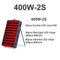 Dual Chip Red Light Therapy Panel Lamp 630nm 660nm Near Infrared Therapy Light 810nm 850nm LED Beauty Devices for Face and Body Quick Pick Grocers