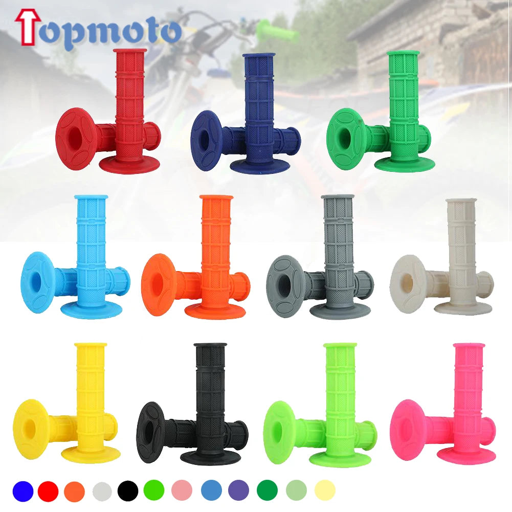 22mm 24mm Motorcycles Grip Dirt Bike Grips 7/8" Rubber Biker Scooter Handle Grip For Handlebar Mx Pillow Top Throttle 22mm Bar Quick Pick Grocers