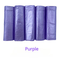 100PCS Mixed Color Thicken Disposable Garbage Bags Kitchen Storage Trash Can Liner Bags Protect Privacy Plastic Waste Bag Econic Blanks