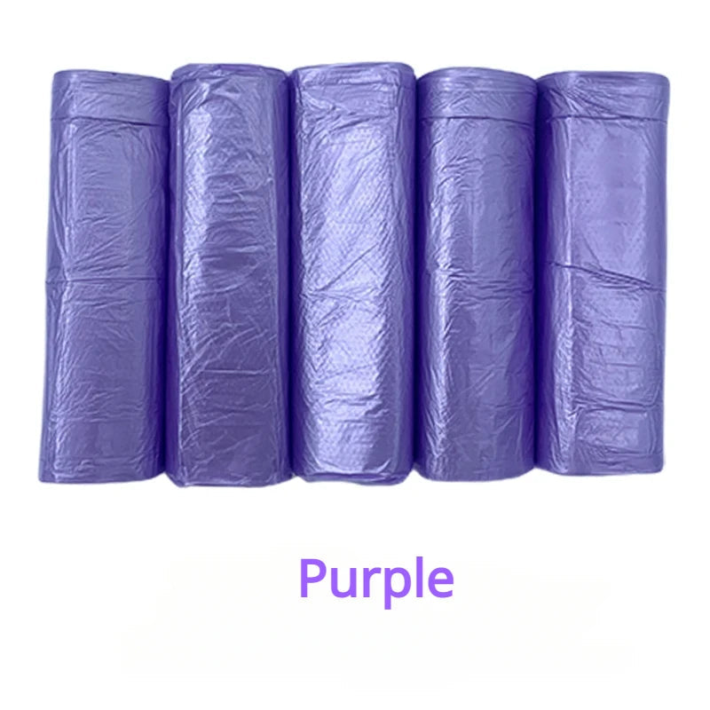 100PCS Mixed Color Thicken Disposable Garbage Bags Kitchen Storage Trash Can Liner Bags Protect Privacy Plastic Waste Bag Econic Blanks