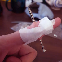 5Pcs Fool Toys Blood Prank Magic Prop Joke Fake Nail Through Finger Magic Funny Gadgets Magic Trick toys Econic Blanks