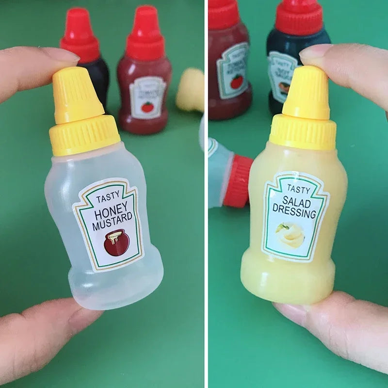 25ml Mini Condiment Bottle Camping Squeeze Bottles for Cookware Bbq Ketchup Oil Cruet Soy Sauce Kitchen Essentials Salads Tools Quick Pick Grocers