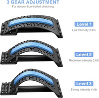 Back Stretcher for Back Pain Relief, Multi-Level Back Cracker Board, Lower and Upper Back Support for Herniated Disc Econic Blanks