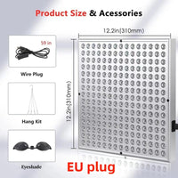 LED Red Light Therapy Panel Lamp for Facial Anti Aging Skin Care Beauty 225 LED Light Body Pain Relief Physical Therapy Tools Quick Pick Grocers