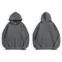 16.9oz 480gsm Heavy Weight Cotton Plus Velvet Hooded Sweater Men Thickened Tight Polar Fleece Pullover Hoodie Women Sweatshirt Econic Blanks