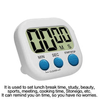 1PC LCD Digital Kitchen Timer Magnetic Cooking Large Count Down Up Clear Loud Alarm Stonego Home Kitchen Accessories Econic Blanks