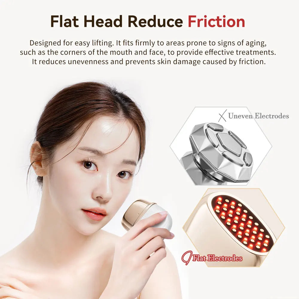 ANLAN Multi-Polar RF Beauty Device EMS Facial Lifting Skin Tightening Anti-Aging Wrinkle 3 Color Light Skincare Massage 24K Gold Quick Pick Grocers