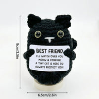 Crochet Positive Energy Doll Pocket Hug Mother's Day Gifts 2026 Handmade Knitted Ornament Handmade Crochet Doll Graduation Gifts Quick Pick Grocers