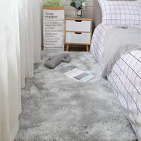 Soft Area Rugs Bedroom Carpet Fluffy Non-slip Tie-Dyed Fuzzy Shag Plush Soft Shaggy Bedside Rug Living Room Carpet Quick Pick Grocers