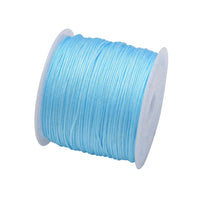 50Yds 0.8mm Crafts Nylon Cord For Jewelry Making Beading Braided Nylon Satin String for Bracelets Rattail Trim Chinese Knot Econic Blanks
