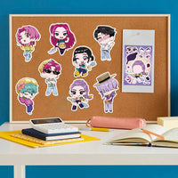 8/16/24PCS Toy Puzzle Stickers Anime Make a Face Stickers DIY Handicrafts Waterproof Stickers Quick Pick Grocers