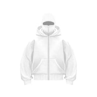 2025 Autumn and Winter New Men's and Women's Casual Sportswear With Hooded Mask Design, Sporty and Fashionable Plus Size Hoodie Econic Blanks