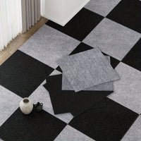 30x30cm DIY Modern Carpet Self-adhesive Anti Slip Block Fully Spread Floor Mat Bedroom Study Office Can Be Cut Quick Pick Grocers