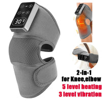 Eletric Heating Knee Massage Device Vibration Knee Pads for Shoulder Elbow Joint Warm Massage Thermal Knee Pad Blood Circulation Quick Pick Grocers