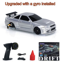 New RC Drift Car Upgraded Gyro 1/43 Racing RTR 4WD Four-wheel Drive High Speed Radio Control Model 2.4g Drift Race Car Mini Gift Econic Blanks