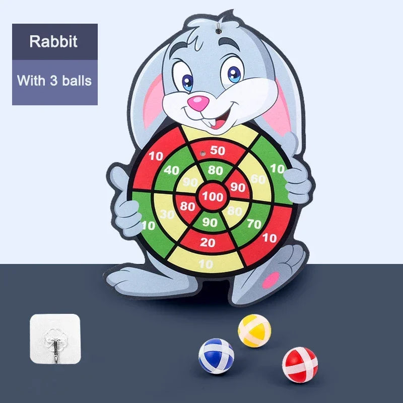 Child Educational Games Dart Board Baby Toy Stickey Ball Dart Indoor Sports Child Montessori Games for Children 3 to 7 Years