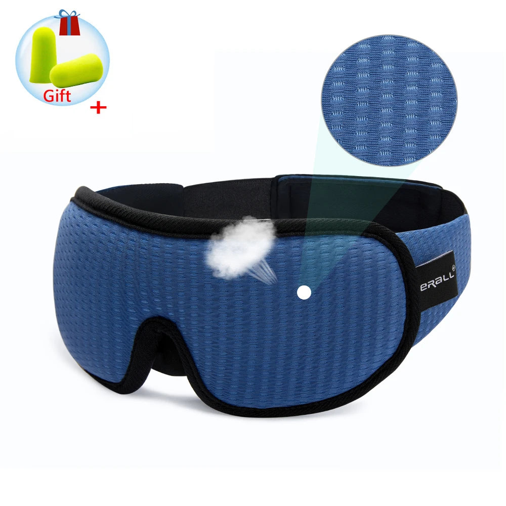 3D Sleeping Mask Block Out Light Sleep Mask For Eyes Soft Sleeping Aid Eye Mask for Travel Eyeshade Night Breathable Slaapmasker Quick Pick Grocers