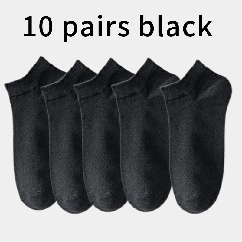 10/5/3MEN'S Mid-calf Socks Cotton Socks for All Seasons, Solid Colour and Versatile Econic Blanks