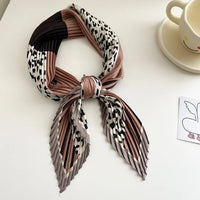 60Colors Luxury Scarf Women 70*70Cm Silk Feel Square Hair Wrapping Foulard Satin Shawl Big Size Head Bandana Hijab Handkerchief Quick Pick Grocers