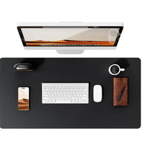 Large Mouse Pad,Office Desk Mat, Leather Desk Pad Protector, Non-Slip PU Leather Desk Blotter, Laptop Desk Pad Quick Pick Grocers