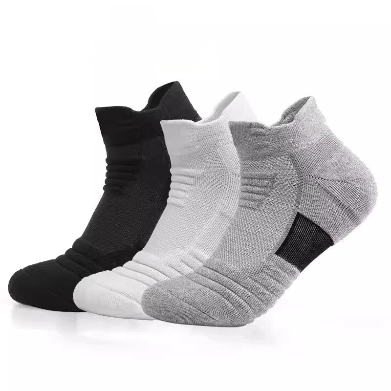 3 Pairs Breathable Mesh Athletic Terry Socks Cushioned Moisture-managing and Durable Reduces Foot for Running Hiking & Sports Quick Pick Grocers